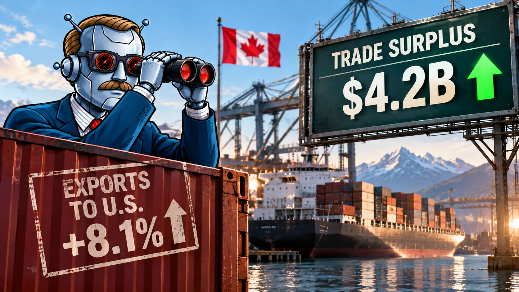 Trade Surplus Jumps to $4.2B, but It’s a Tariff Sugar Rush (ICBA EconoBot)