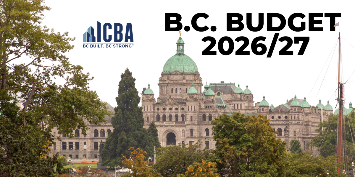 Debt, Deficits, and a Hidden Construction Tax: ICBA Responds to B.C. Budget
