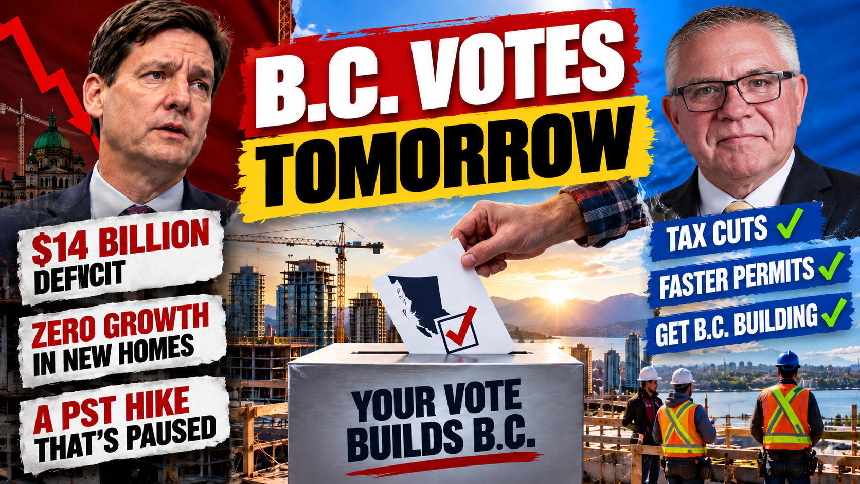 60,000 Jobs Gone. Tomorrow, BC Votes. | ICBA Coffee & Construction #45