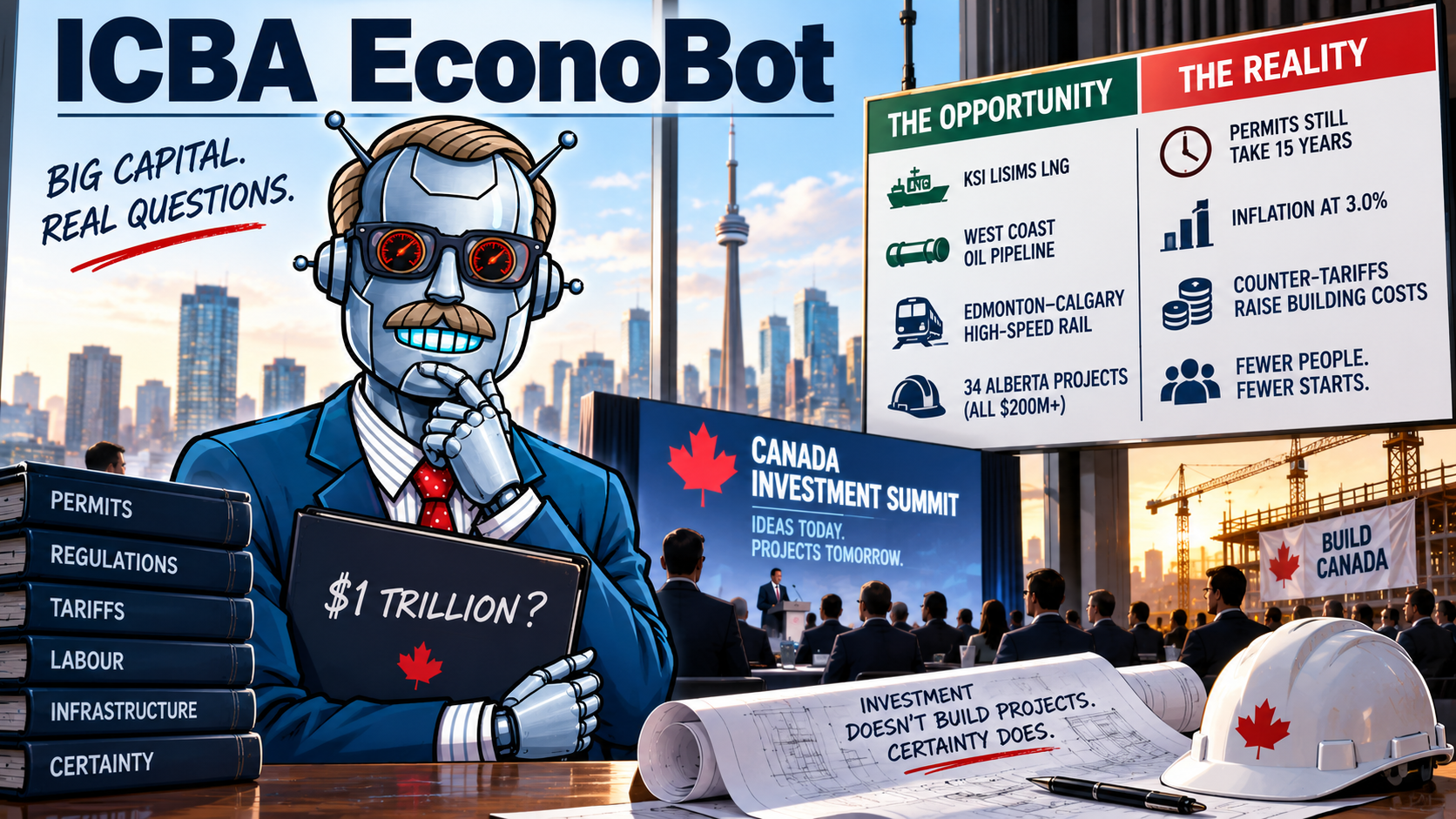 ICBA EconoBot | Canada Asks the World for $1 Trillion