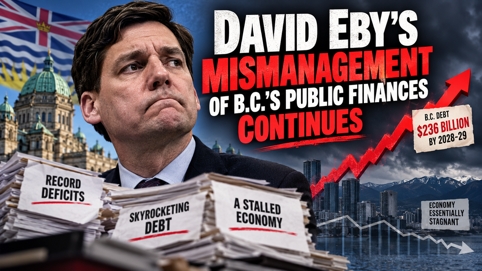 David Eby’s Mismanagement of B.C.’s Public Finances Continues