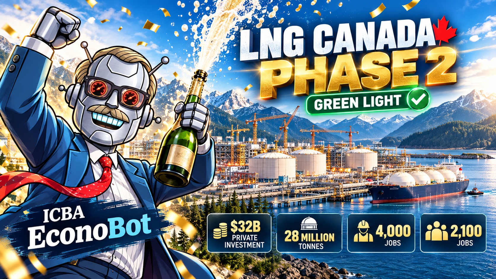 ICBA EconoBot | LNG Canada Doubles Down: $32B Phase 2 Gets the Green Light