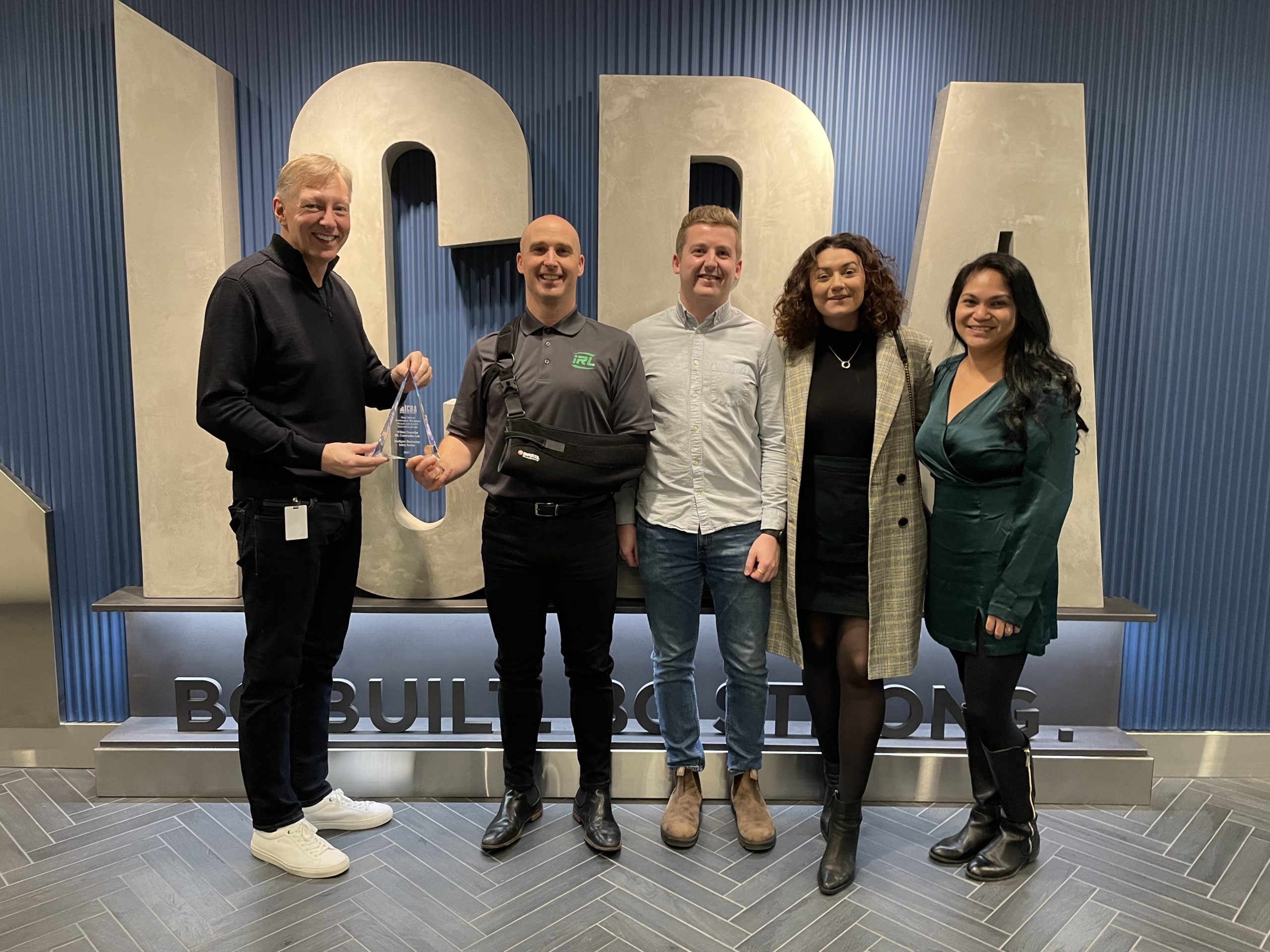 GORD STEWART AWARD: IRL Construction Wins ICBA’s Top Safety Award