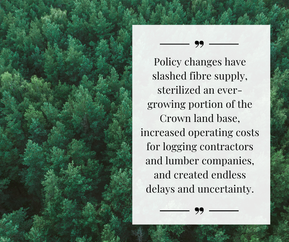 ICBA Economics OP/ED: Poor policy decisions have helped B.C.’s forestry decline