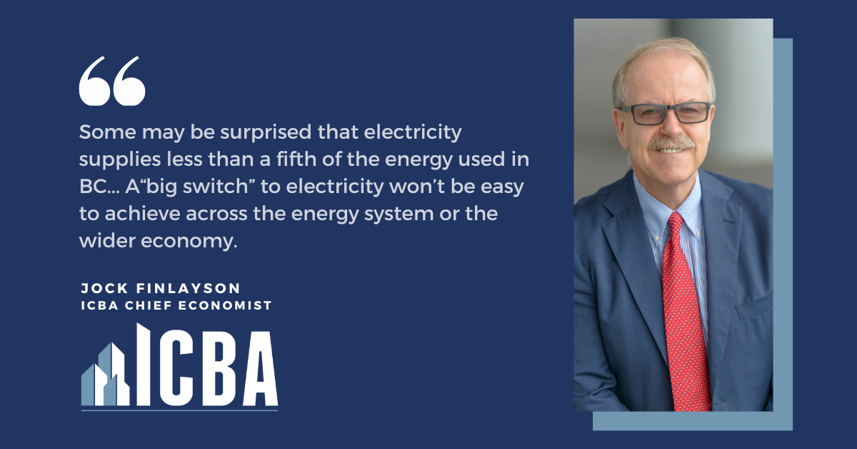 ICBA ECONOMICS: A Snapshot of Energy Consumption in British Columbia