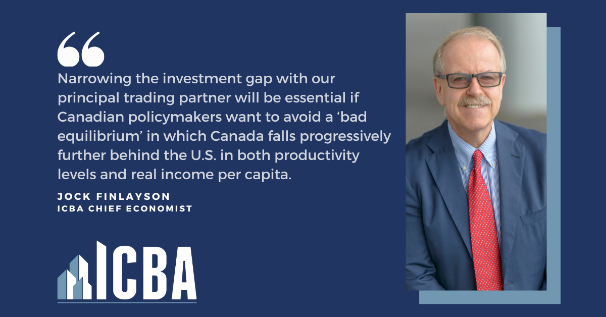 ICBA ECONOMICS: Canadian Investment Spending – Updated Estimates for 2023 and a Preliminary Forecast for 2024