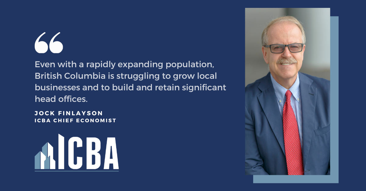 ICBA ECONOMICS: The Role of the Construction and Real Estate Industries in 'Corporate B.C.'