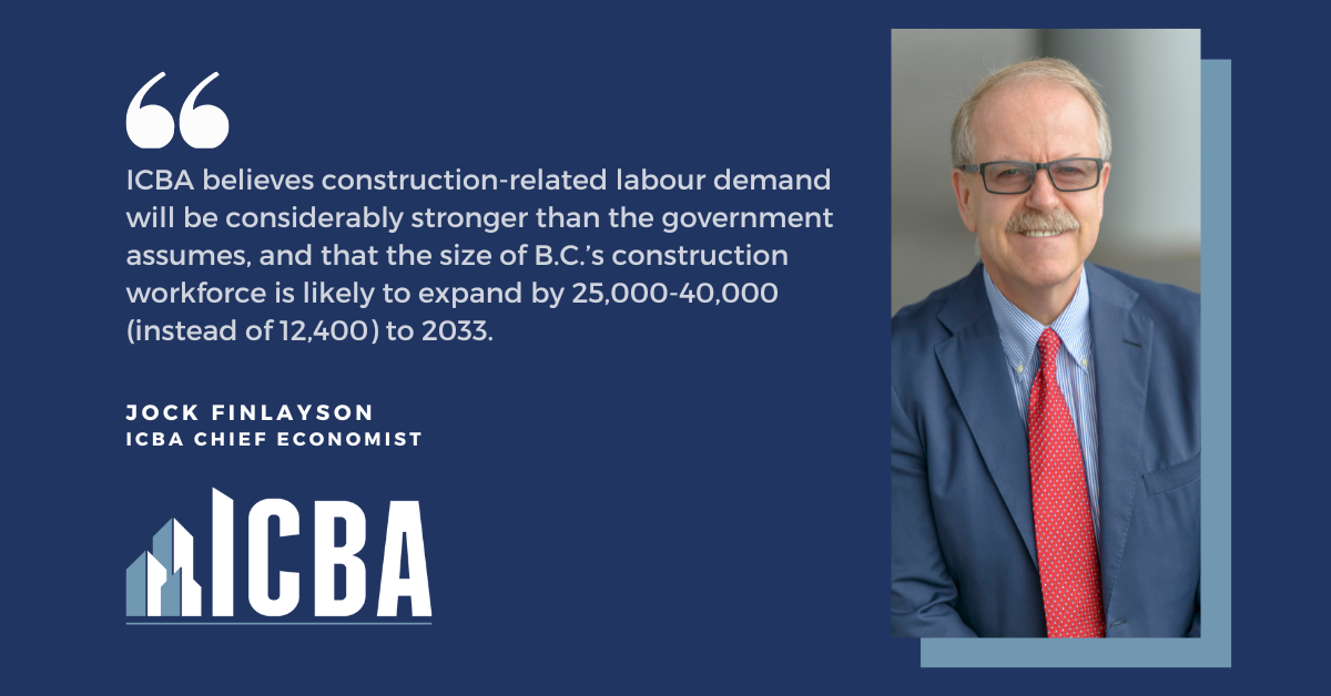ICBA ECONOMICS: Focus on B.C. Construction Labour Supply & Demand