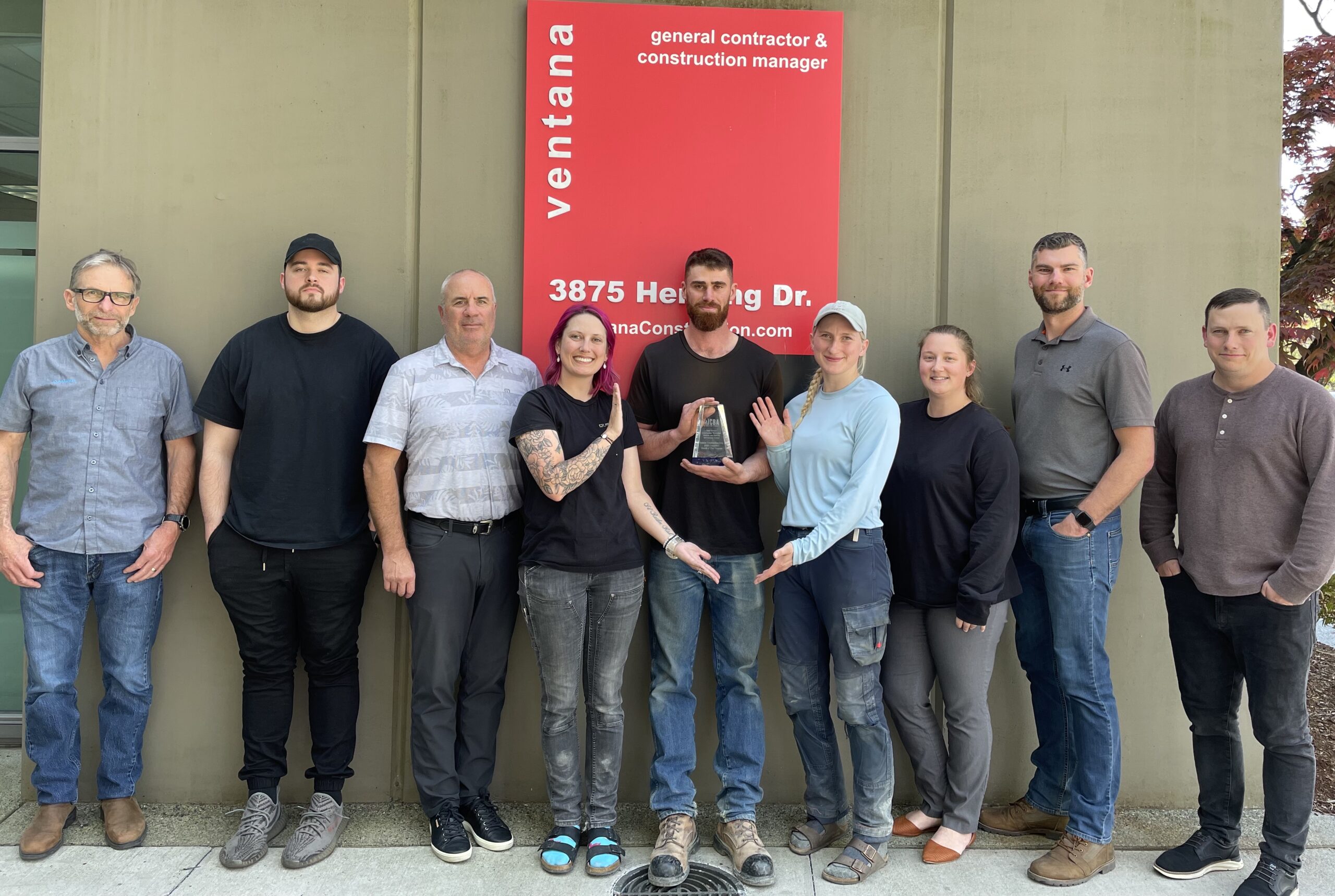 GORD STEWART AWARD: Ventana Construction Wins ICBA’s Top Safety Award