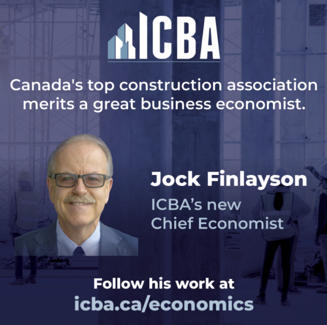 ICBA Appoints Jock Finlayson as First Chief Economist