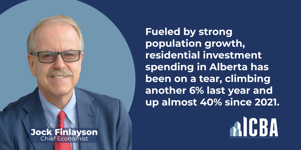 ICBA ECONOMICS: Alberta Housing Powers Ahead as B.C.'s Slump Deepens