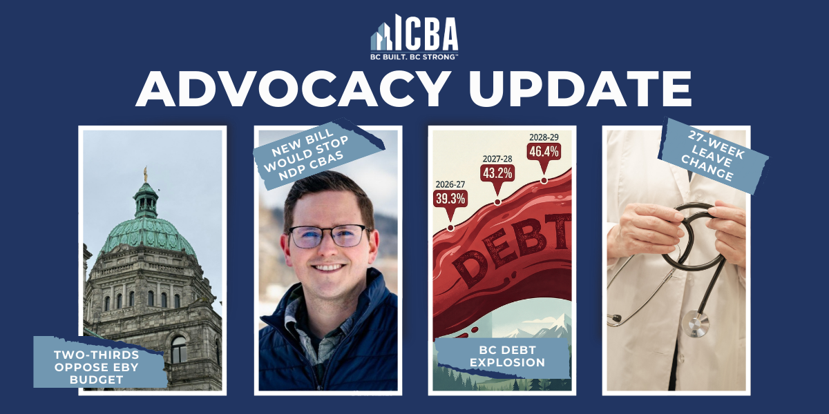 ICBA ADVOCACY UPDATE: Voters Starting to Pay Attention to Bad B.C. Budget