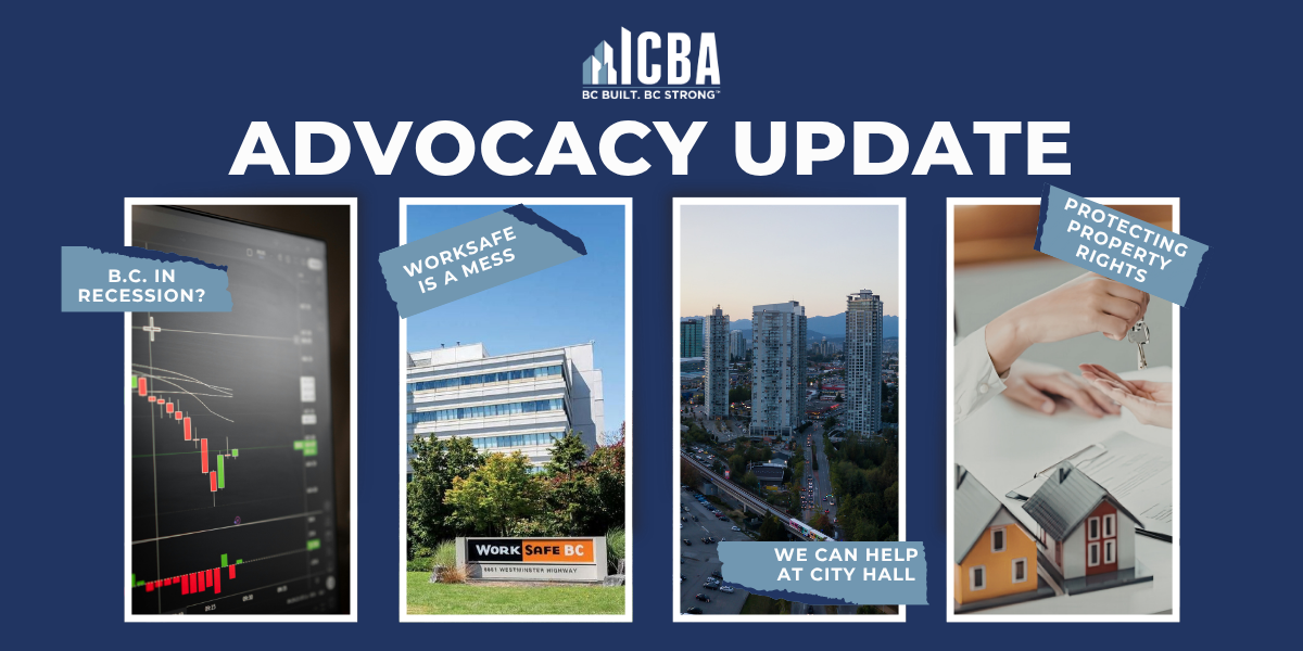 Recession Warning. WorkSafe Meltdown. Your Property Rights. ICBA is with you.