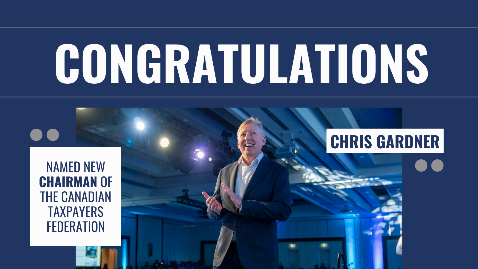 ICBA's Chris Gardner Named Chair of the Canadian Taxpayers Federation