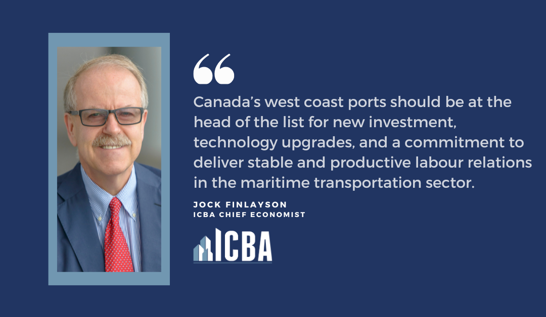 ICBA ECONOMICS: The Competitiveness of Canada’s Major Ports