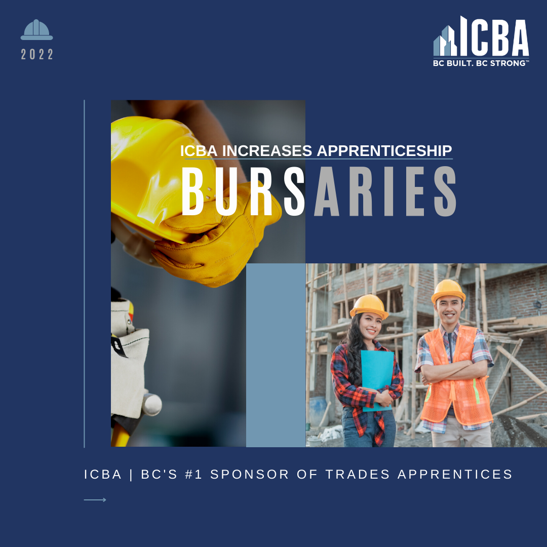 ICBA NEWS: ICBA, Top Sponsor of BC Apprentices, Ups Bursaries